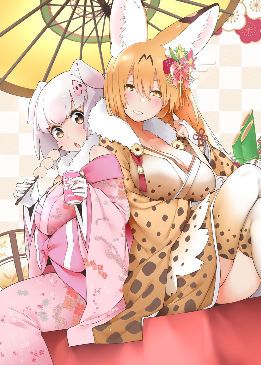 __pig_and_serval_kemono_friends_drawn_by_hayashi_l8poushou__sample-c002c2300e55d861a431d1b9dbd96a5c.jpg