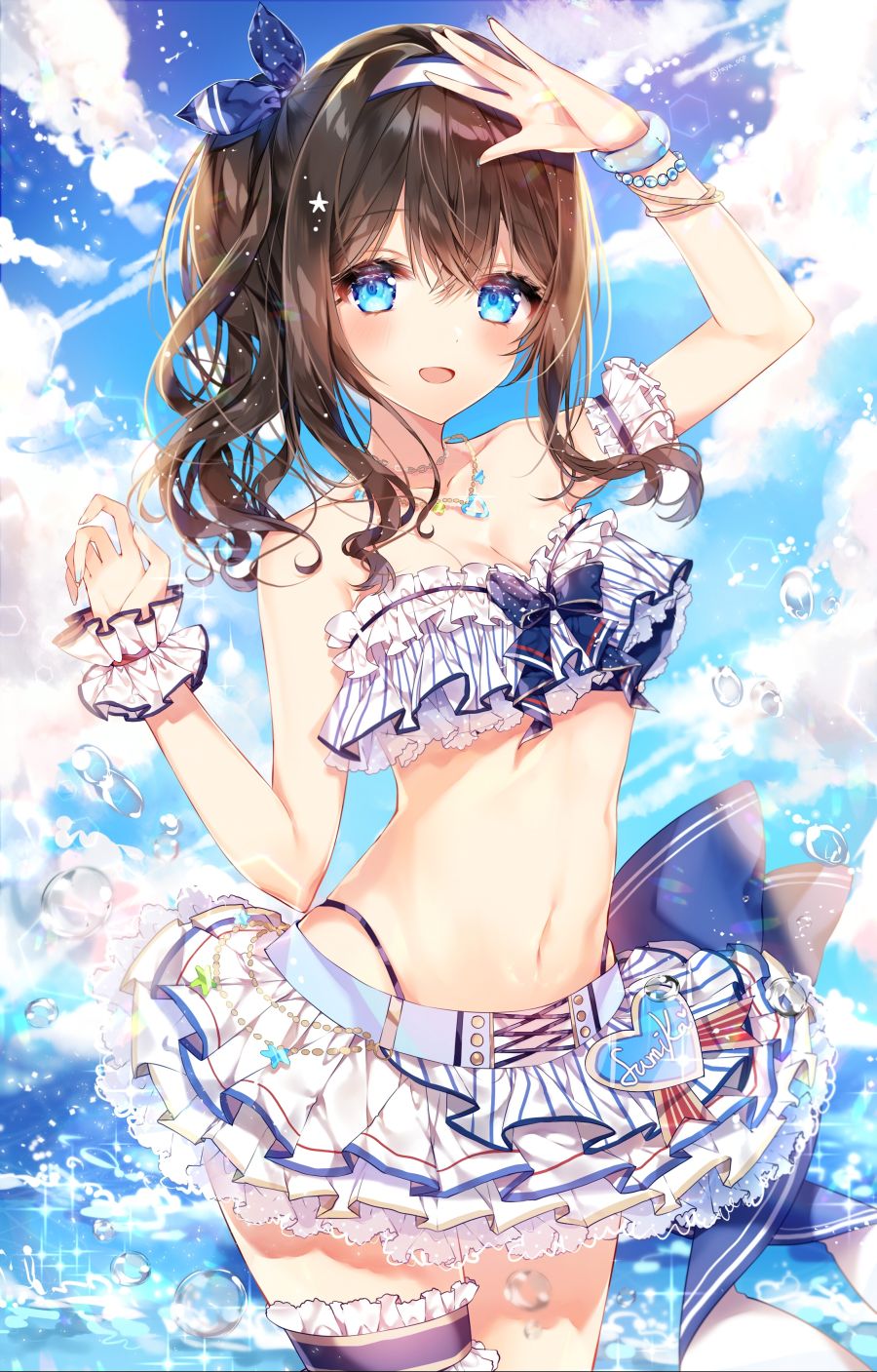 yande.re 550831 bikini cleavage garter sagisawa_fumika swimsuits taya the_idolm@ster <a href=