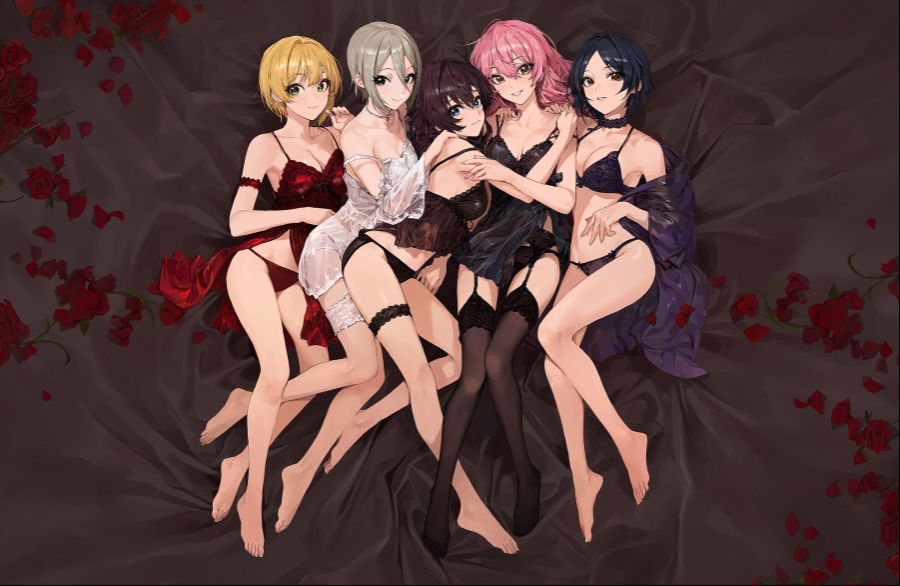 __jougasaki_mika_ichinose_shiki_hayami_kanade_miyamoto_frederica_and_shiomi_shuuko_idolmaster_and_1_more_drawn_by_mossi__17a8464251e59903dc558481044cb913.jpg