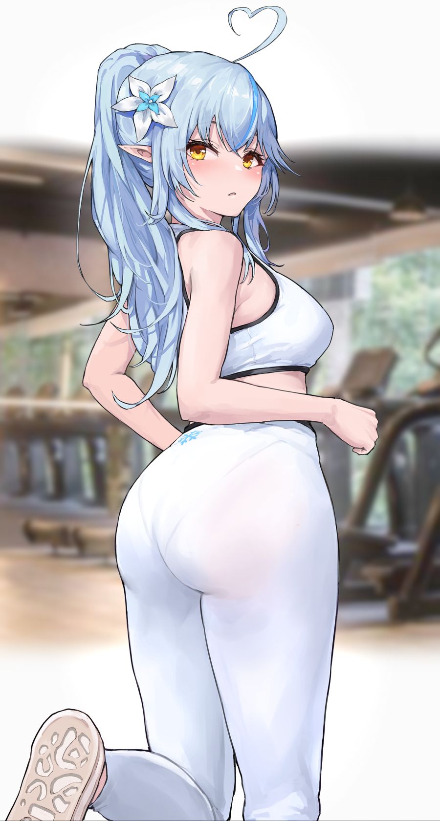 yande.re 822496 ass bra gym_uniform hololive namake_(nmk44300) pantsu pointy_ears yukihana_lamy.png