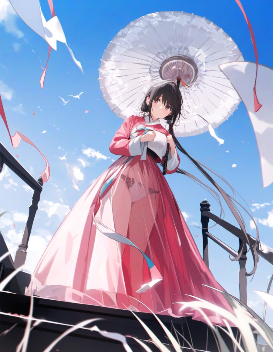 1girl, dynamic angle, [red theme], {{sakura_ino}}(ochikobore fruit tart), [[skin s-3976236301.png